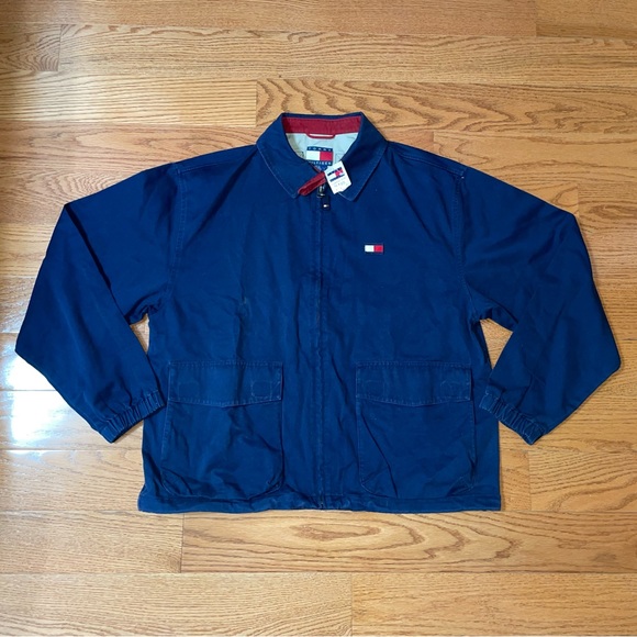 Vintage Tommy Hilfiger Sailing Gear Lightweight Oversized Jacket - Size Large - Picture 1 of 9